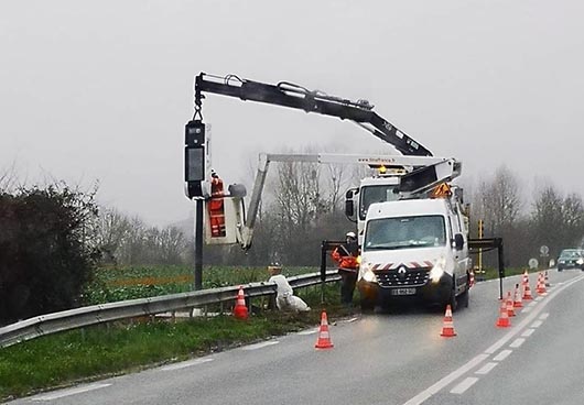 Photo du radar automatique de Nalliers (D949)