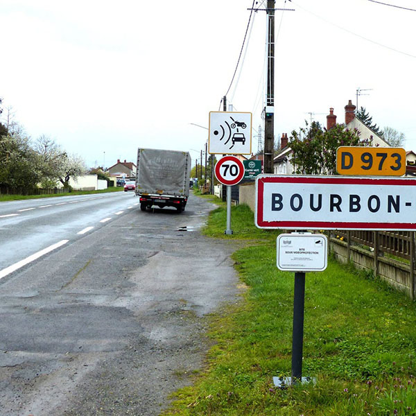 Photo du radar automatique de Bourbon-Lancy (D973)