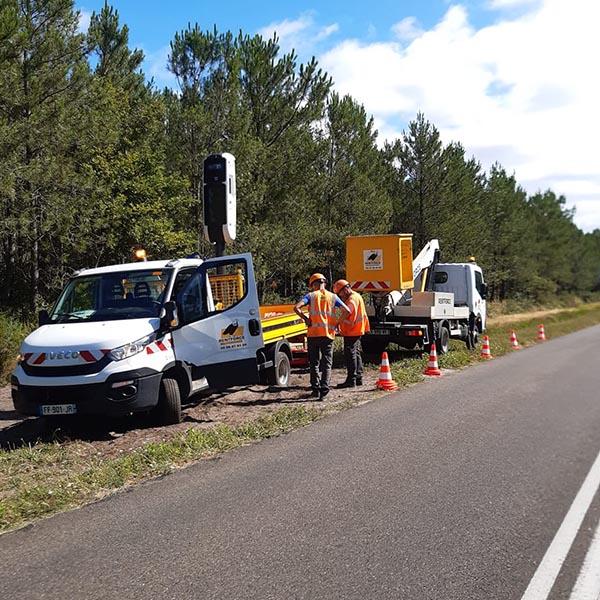 Photo du radar automatique de Biscarrosse (D652)