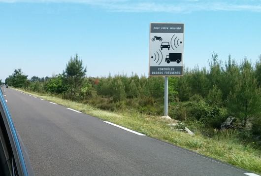 Radars Trensacq panneau